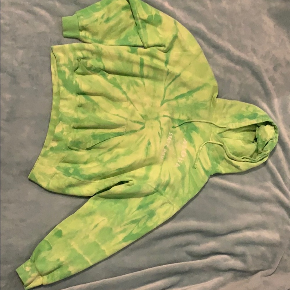 Green Tie dye Aloha State Park Sweatshirt